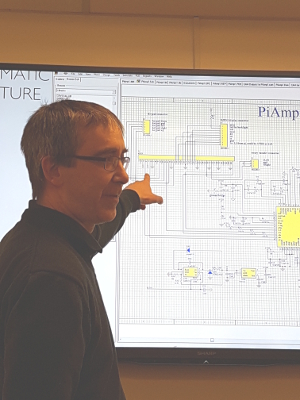 Chuck Rohs with amp circuit diagram